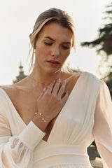 Colibri - Bracelet mariage en perles irrégulières