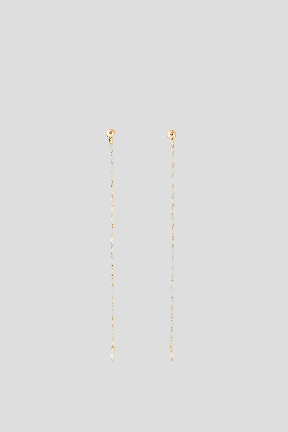 Ayra – Boucles d'oreilles longues de mariée chaîne cristaux