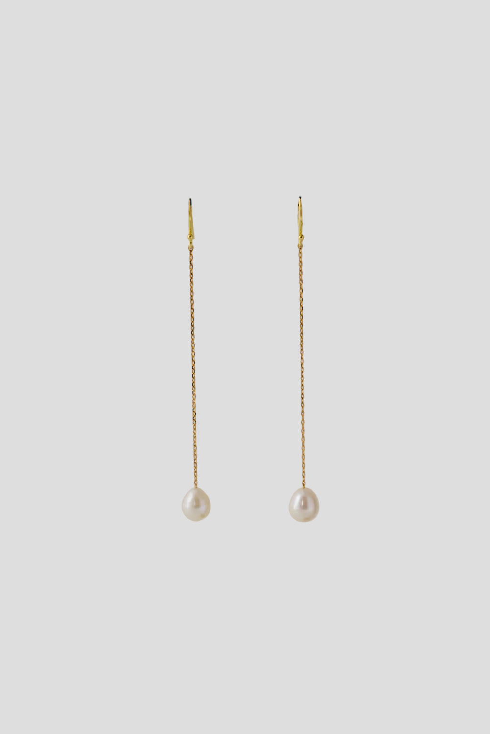 Protea – Boucles d'oreilles pendantes pour mariage en perle ovale