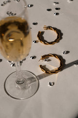 Gaia - Brincos crioulos torcidos para ocasiões especiais