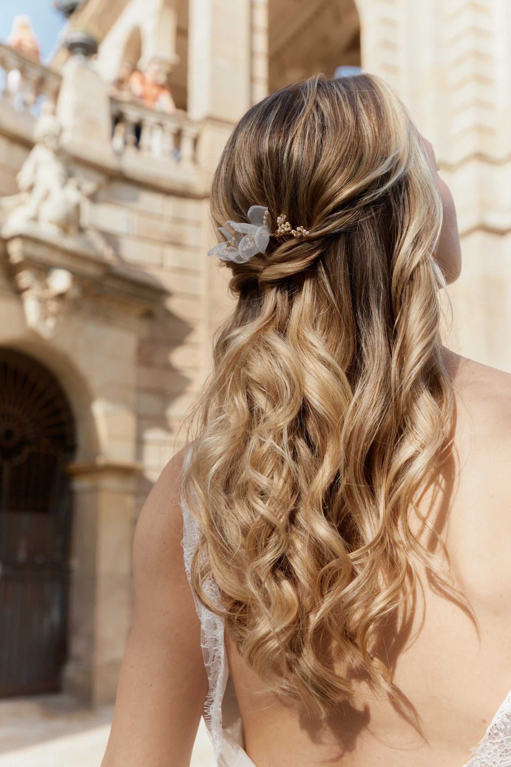 Passiflore-Accessoires floral cheveux mariage