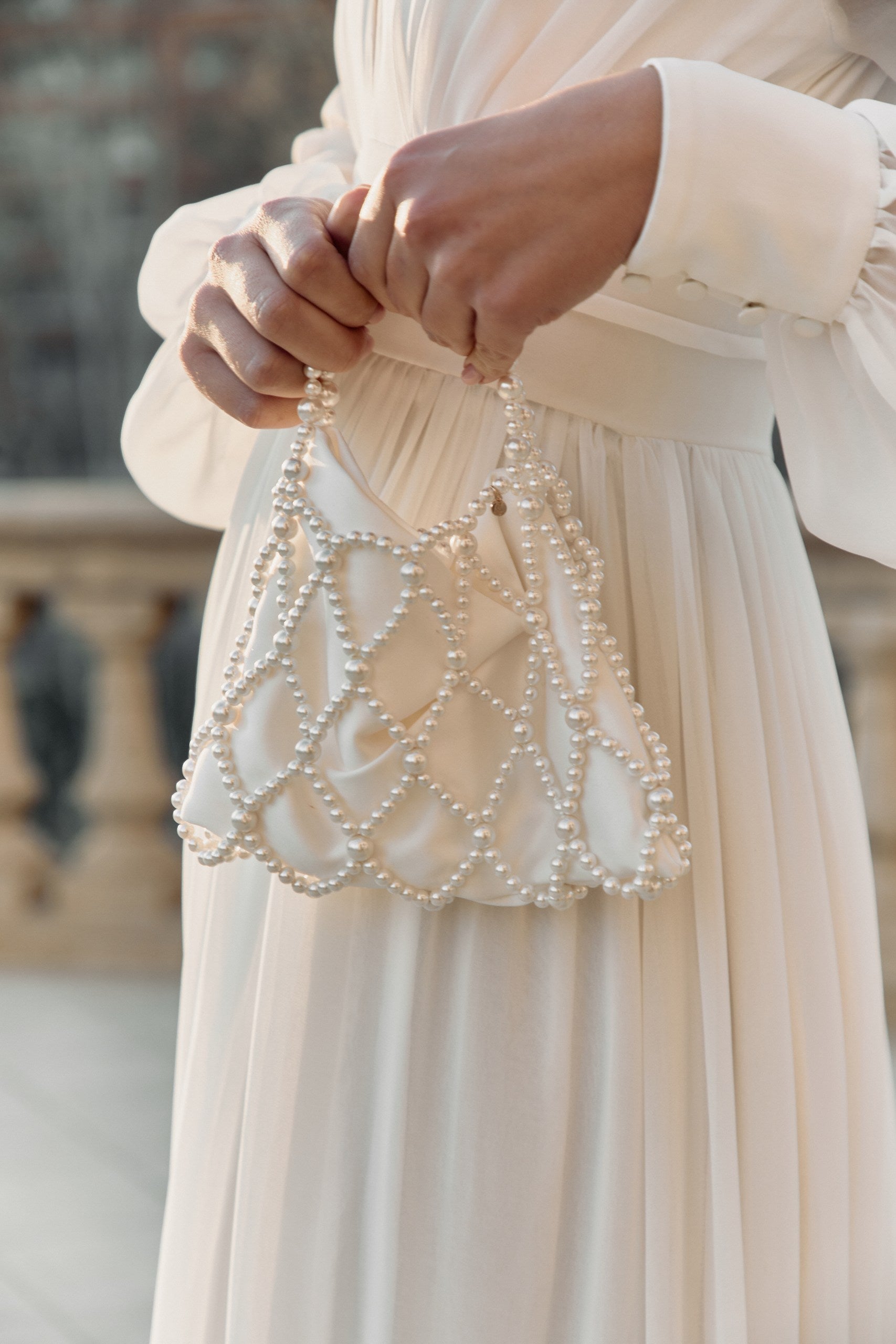 Muguet - Pearl wedding bag