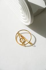 Amor ufa - presilha redonda com coração em movimento