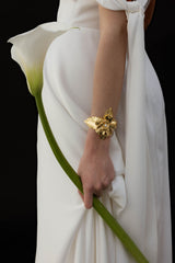 Botticelli – Pulseira floral com contas para casamentos