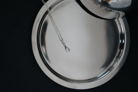 Titi - Necklace – Natural Pearl & Zircons in Sterling Silver