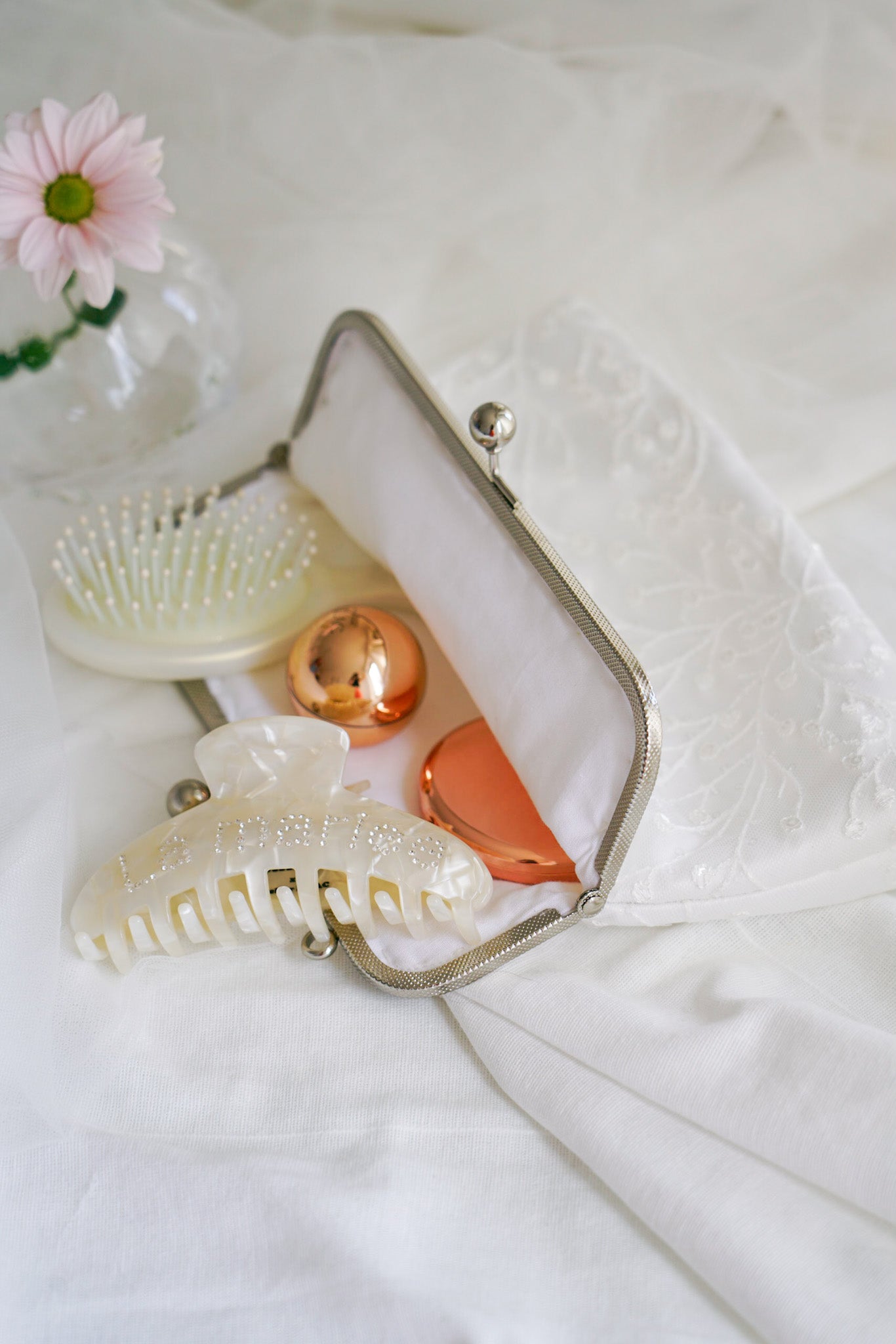 Sakura - Sequin bridal bag
