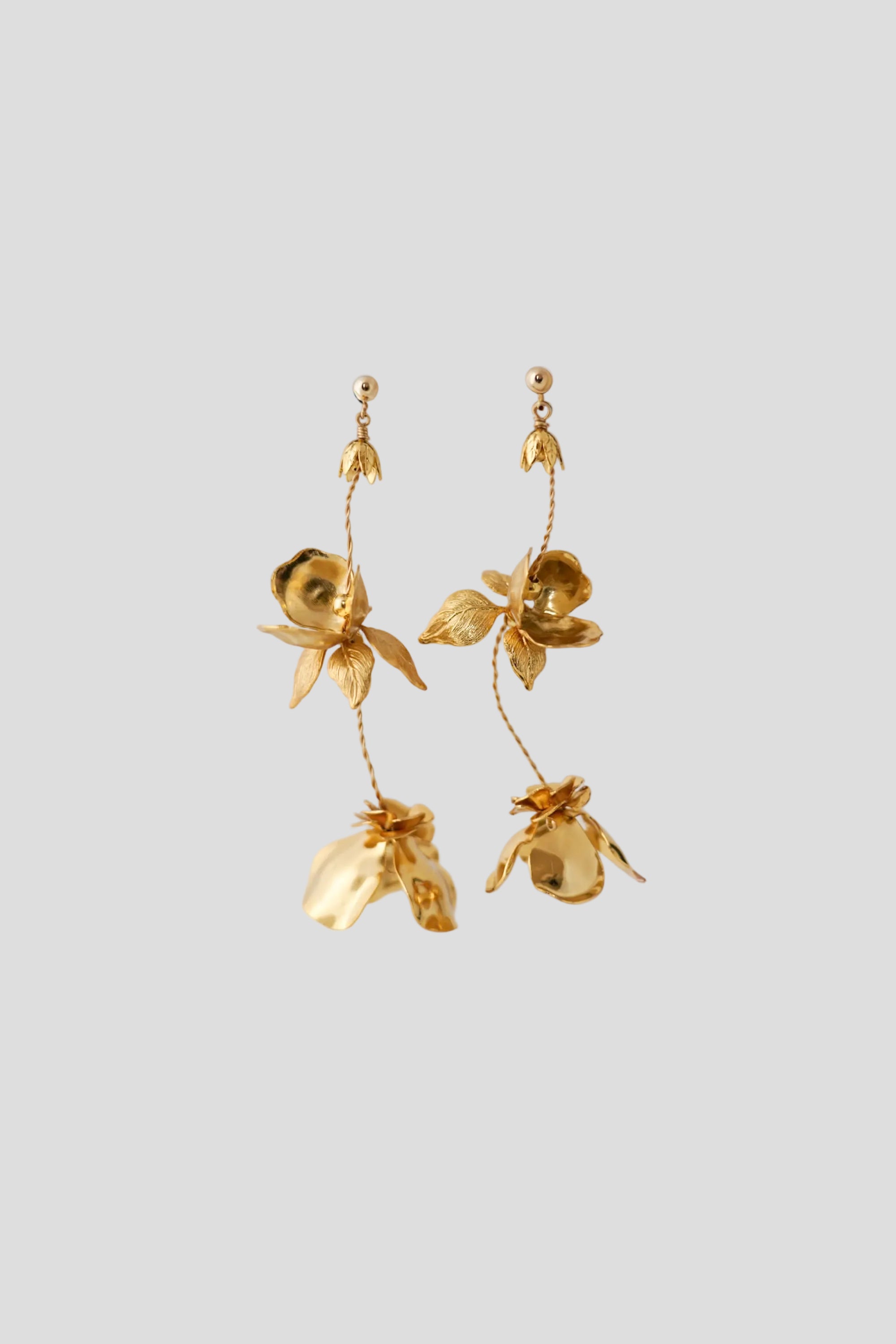 Boucles d’oreilles florales longues