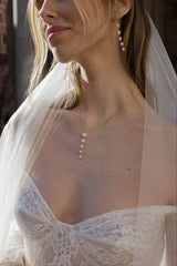 Modena - Natural pearl bridal necklace