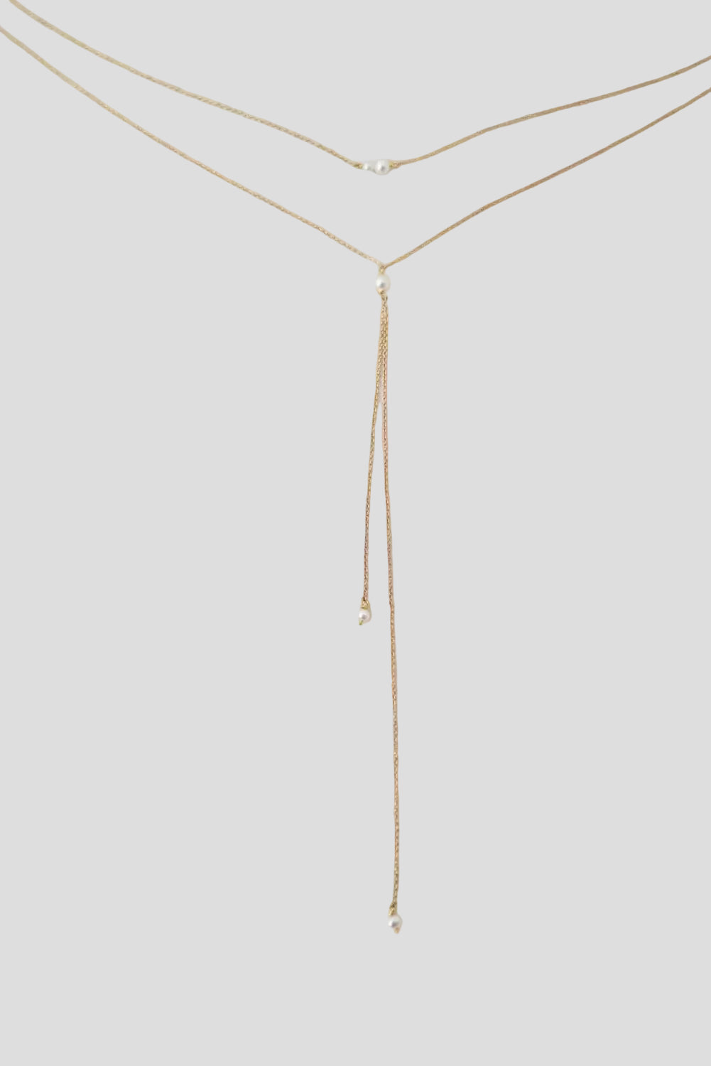 Collier de dos perles naturelles