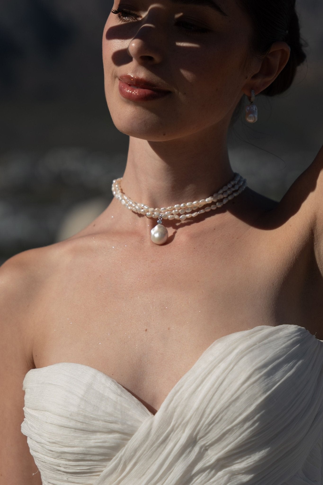 Amahle – Collier de perles baroques pour mariage moderne - Collier - Atelier Lilac