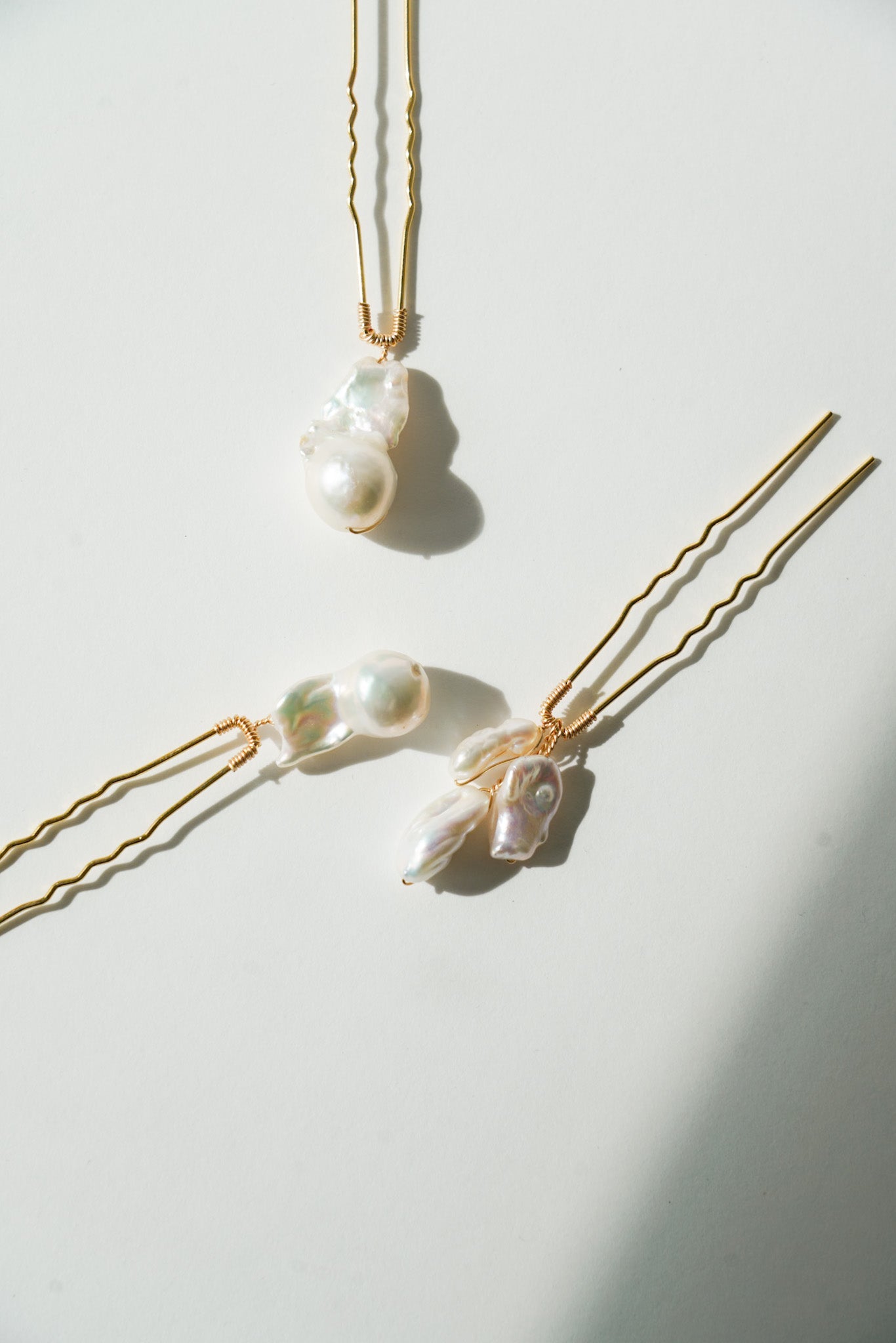 Ara - Épingles mariage en perles baroques irrégulières - Pic - Atelier Lilac