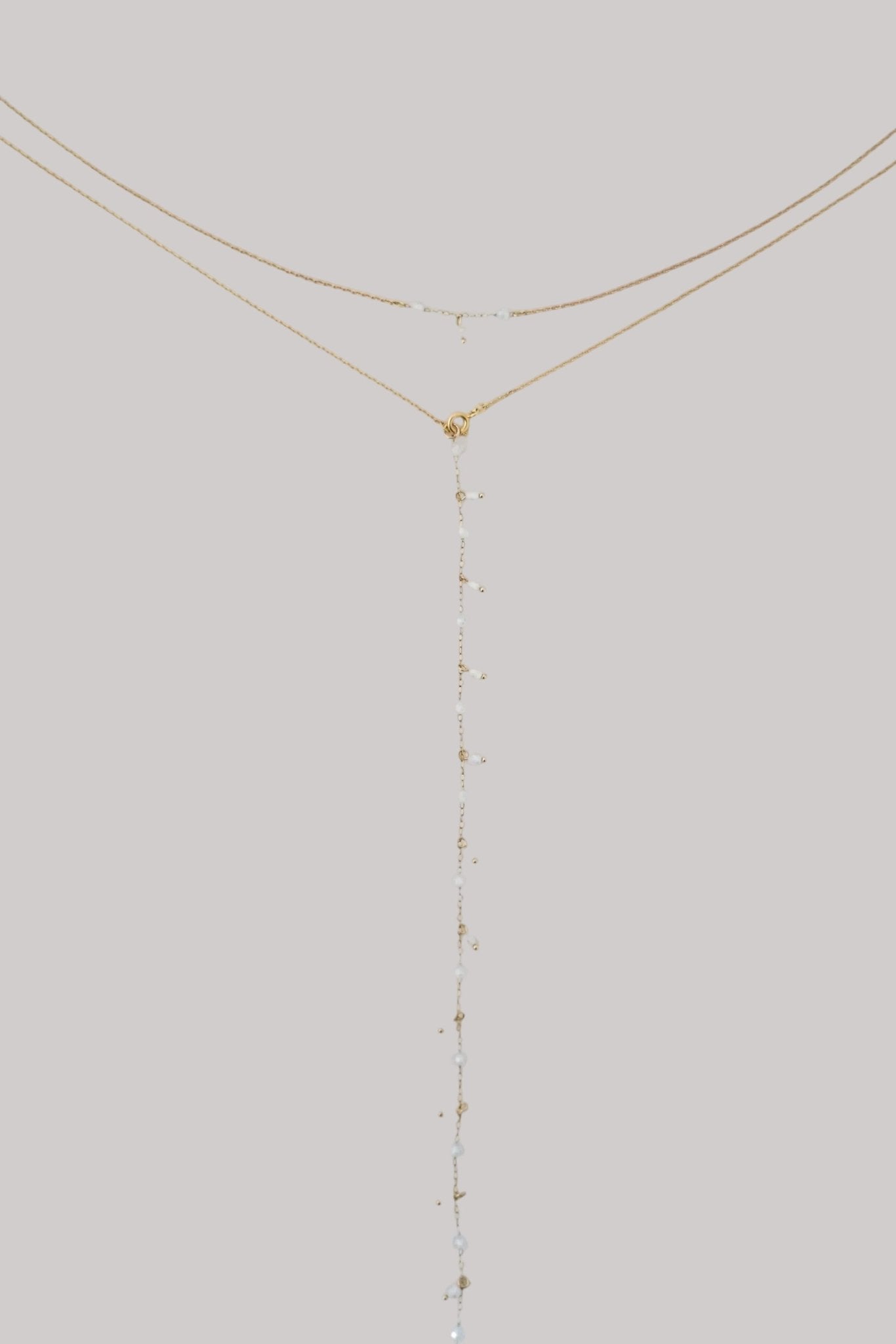 Ayra - Délicat collier de dos mariage cascade de perles - Collier de dos - Atelier Lilac