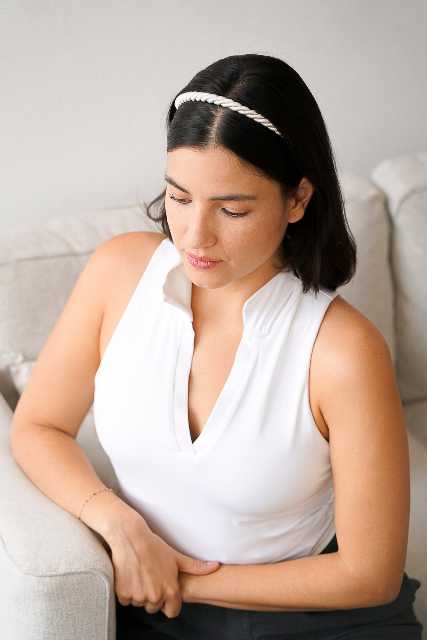 Bandeau cheveux à torsades - Accessoire mariage - Headband - Atelier Lilac