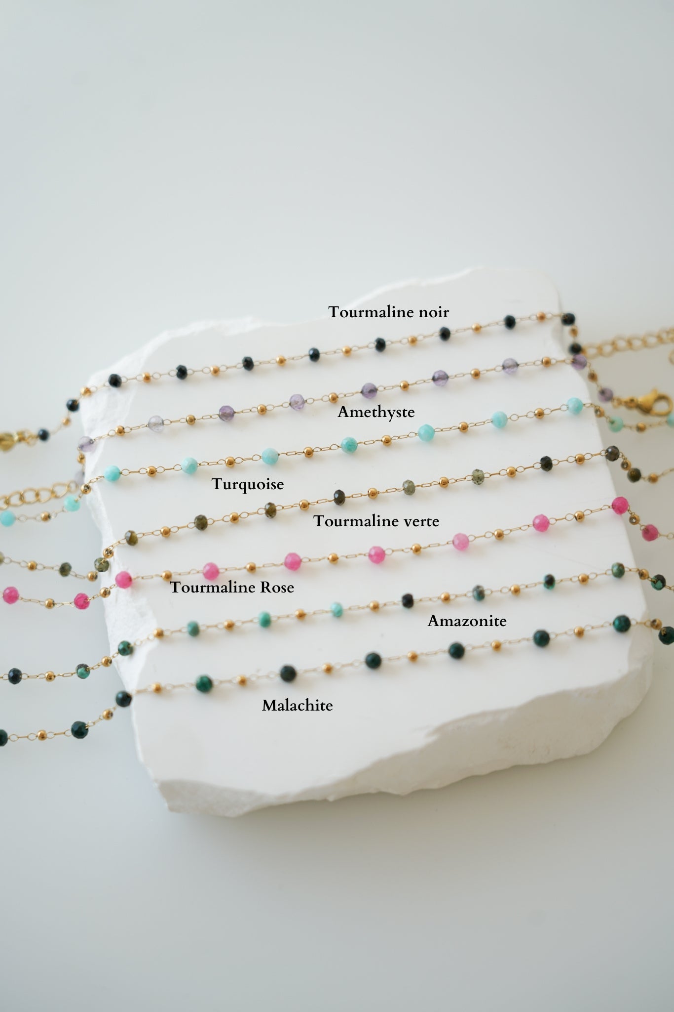 Bonheur - Collier pierres naturelles facettées - Atelier Lilac