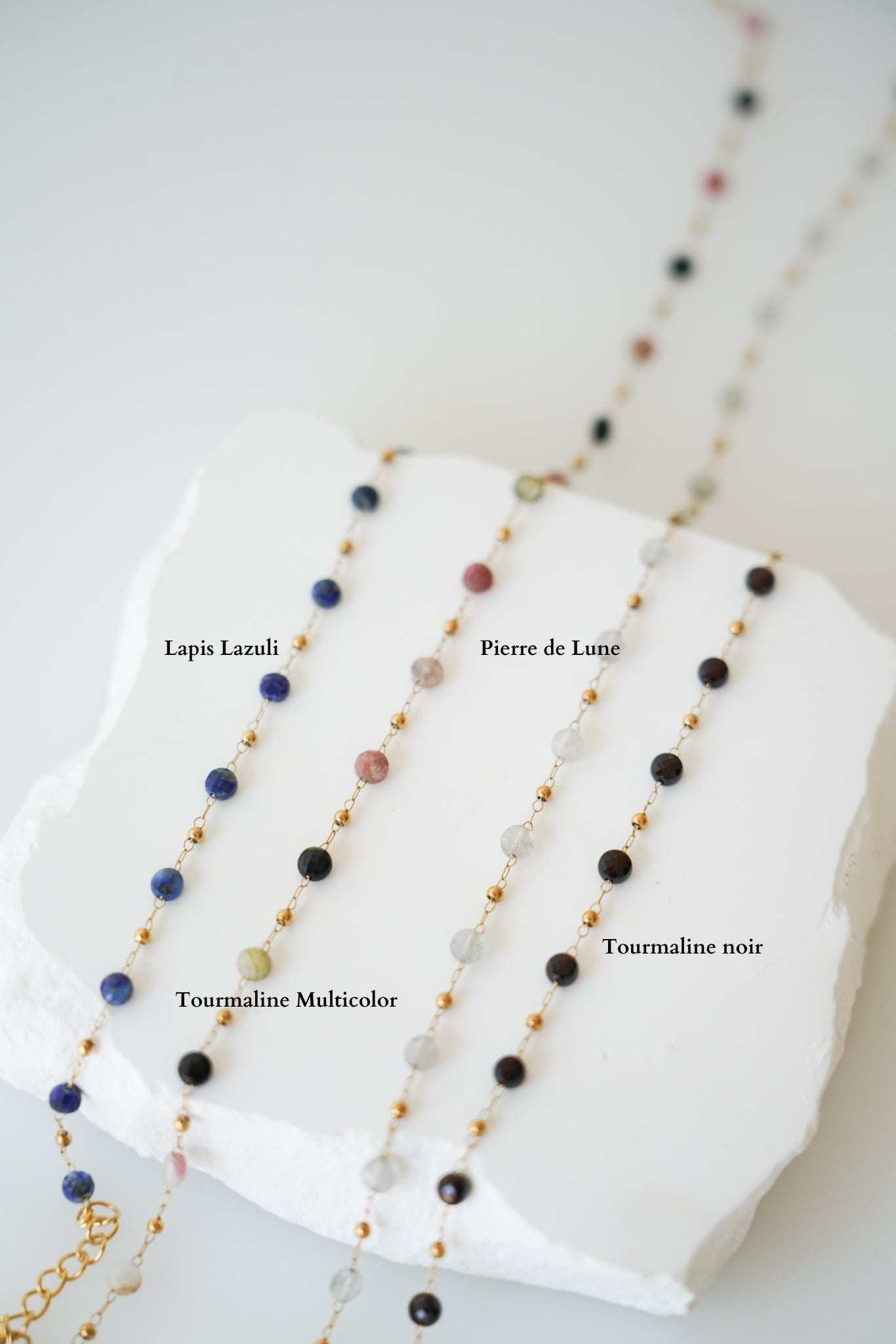 Bonheur - Collier pierres naturelles facettées - Atelier Lilac
