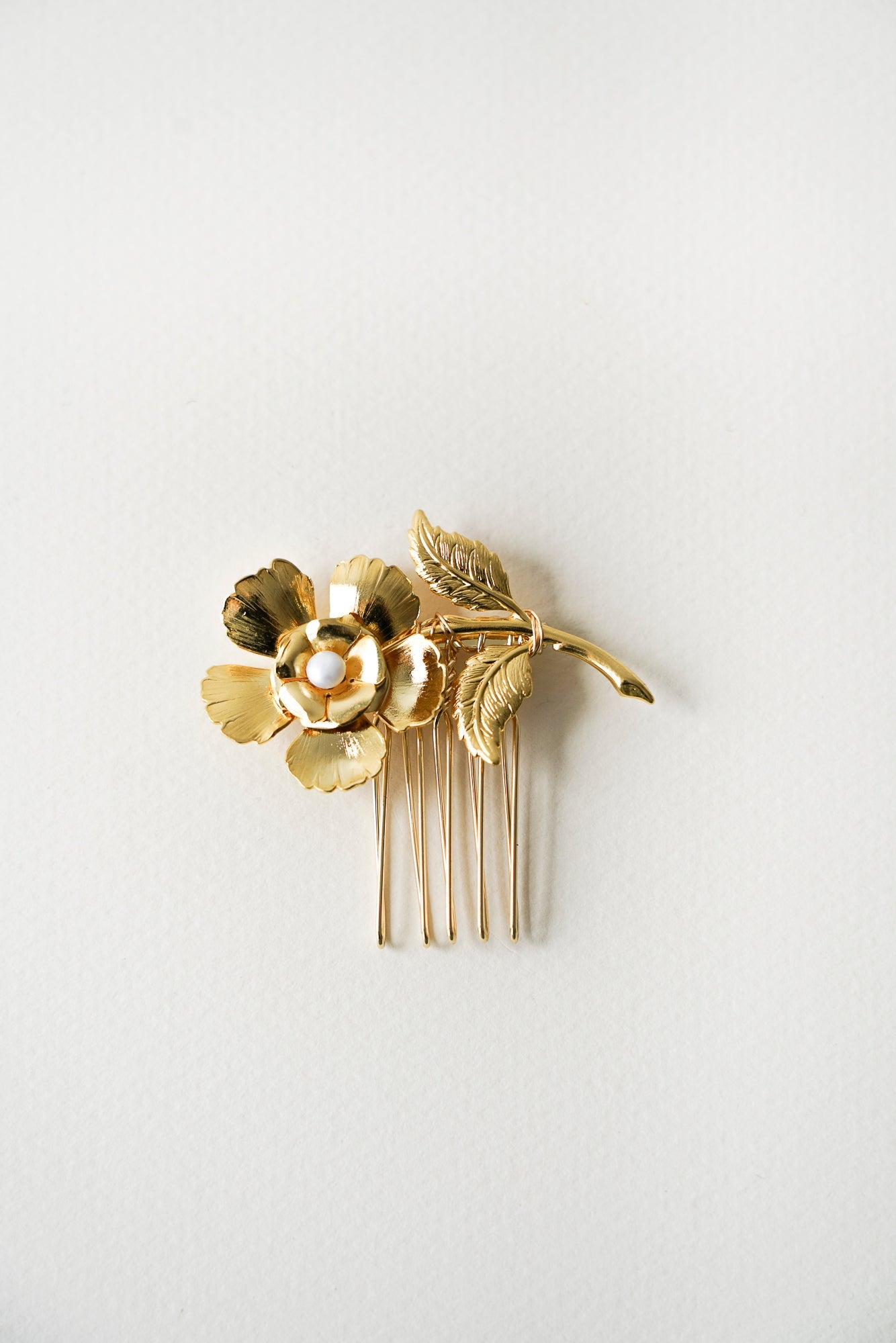 Botticelli Petit - Peigne floral de mariage romantique et boheme - Petit peigne - Atelier Lilac