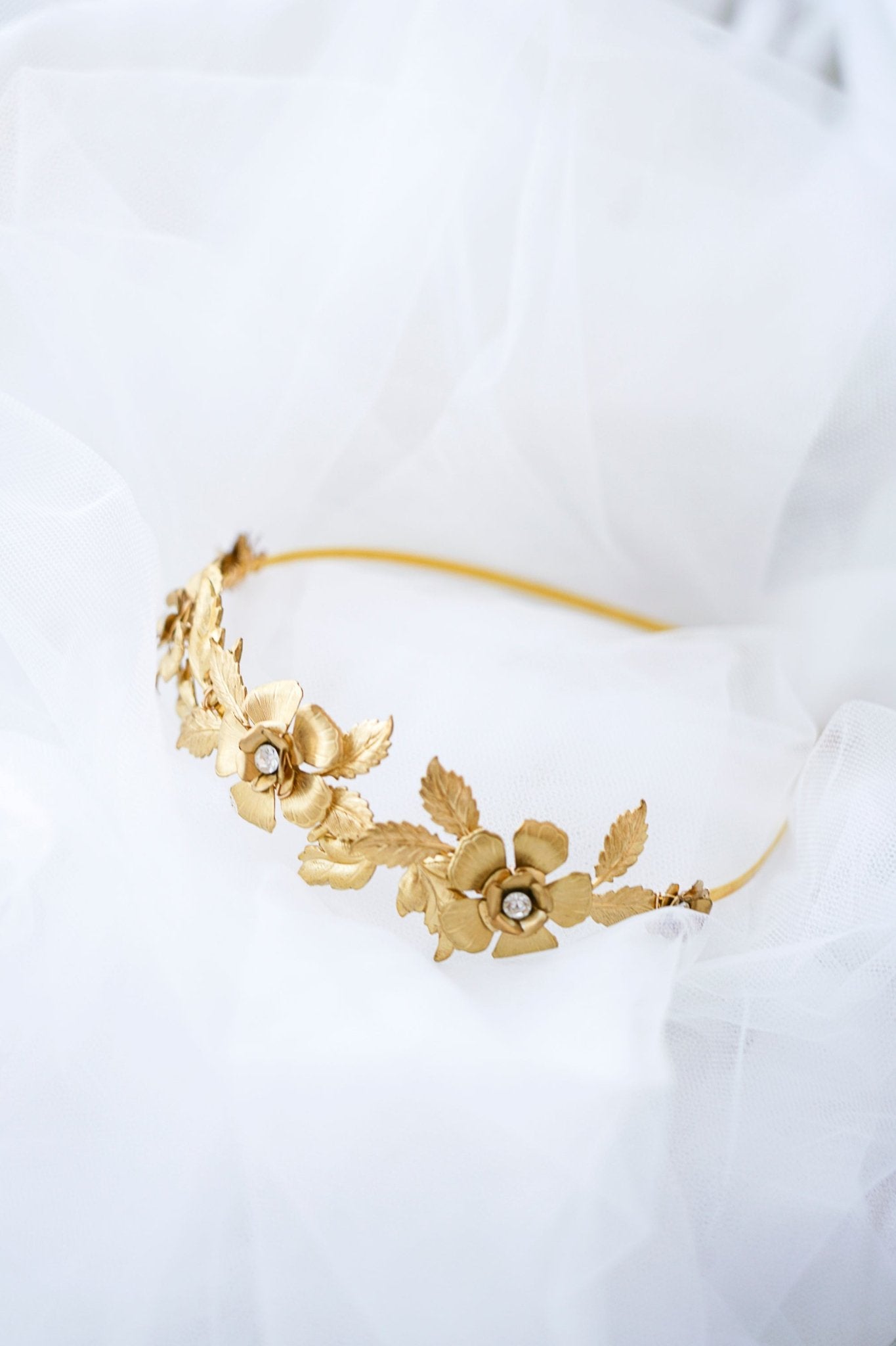 Camélia - Couronne de fleurs cristaux - Couronne - Atelier Lilac
