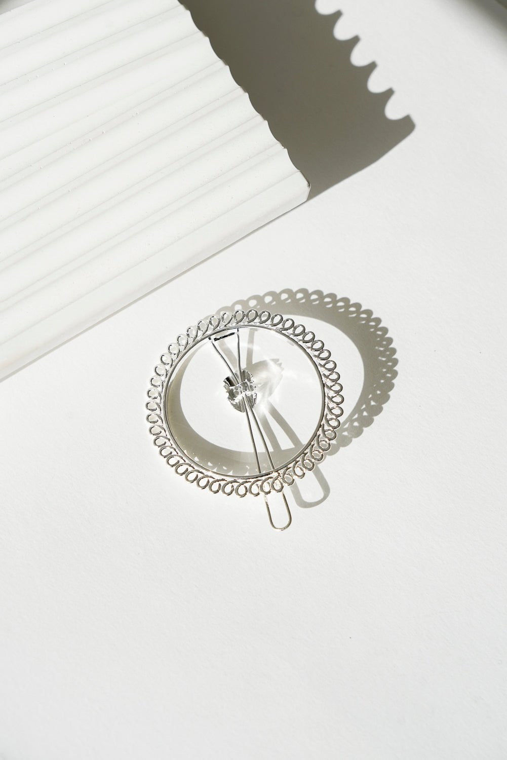 Cercle enflammée - Barrette Minimaliste - Barrettes - Atelier Lilac