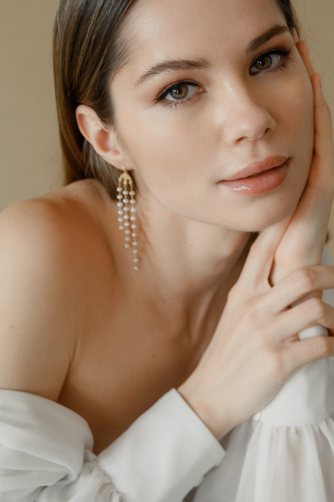 Cigogne - Boucles d'oreilles pendantes et délicates en argent 925 - Boucles d'oreilles longues - Atelier Lilac