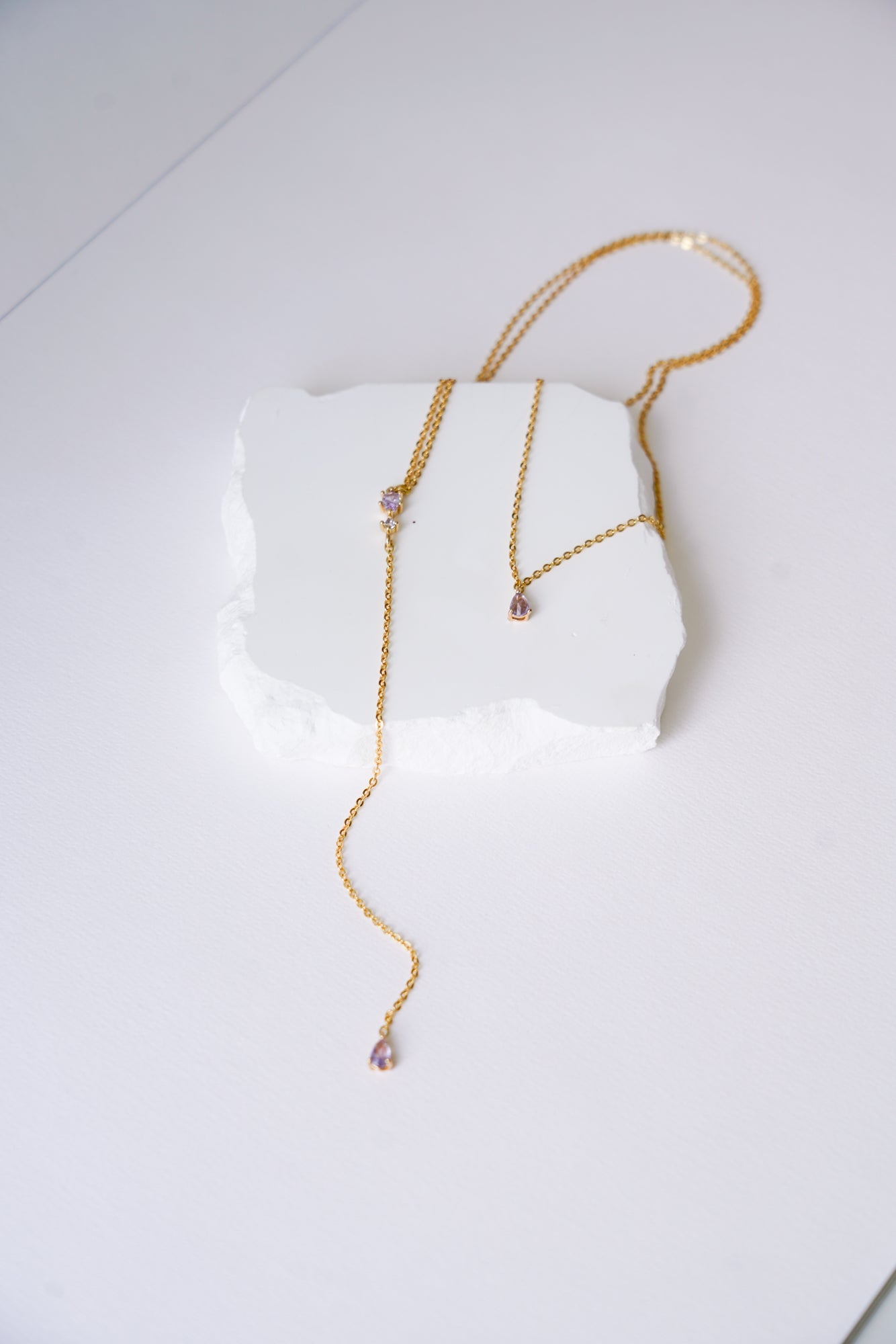 Demoiselle - Collier de dos cristal - Collier de dos - Atelier Lilac
