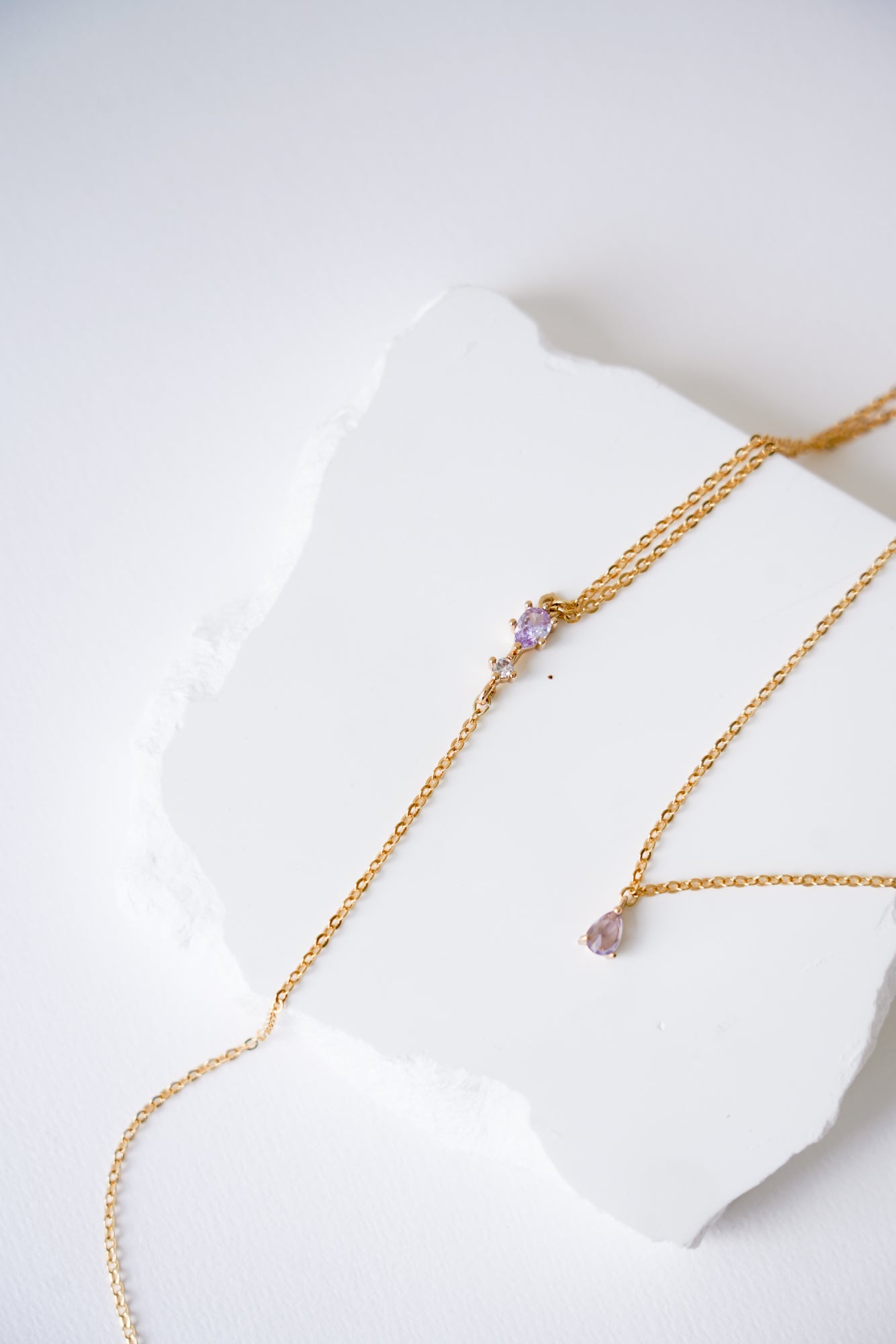 Demoiselle - Collier de dos cristal - Collier de dos - Atelier Lilac