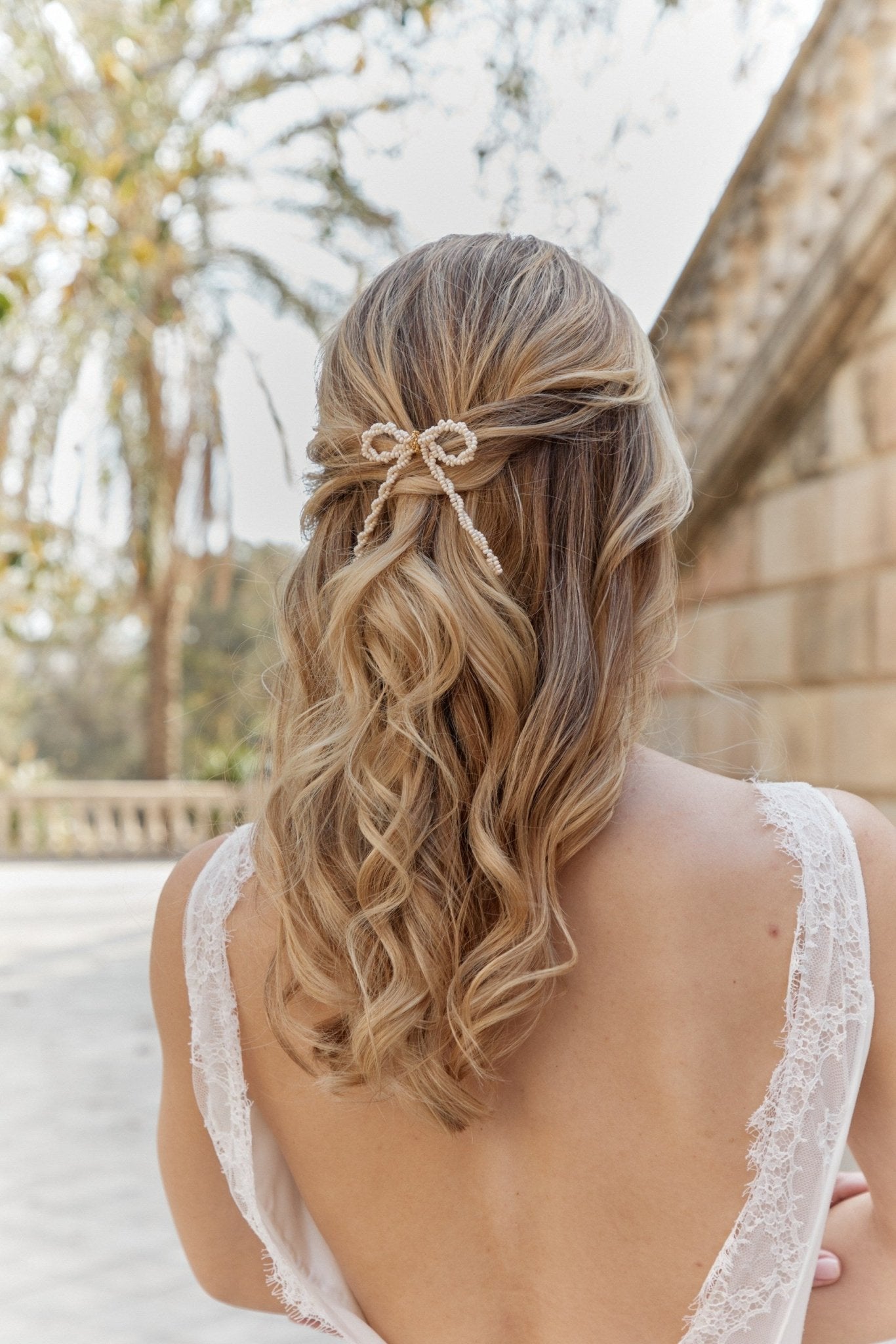 Etourneau - Peigne noeud - papillon en perles - Peigne - Atelier Lilac