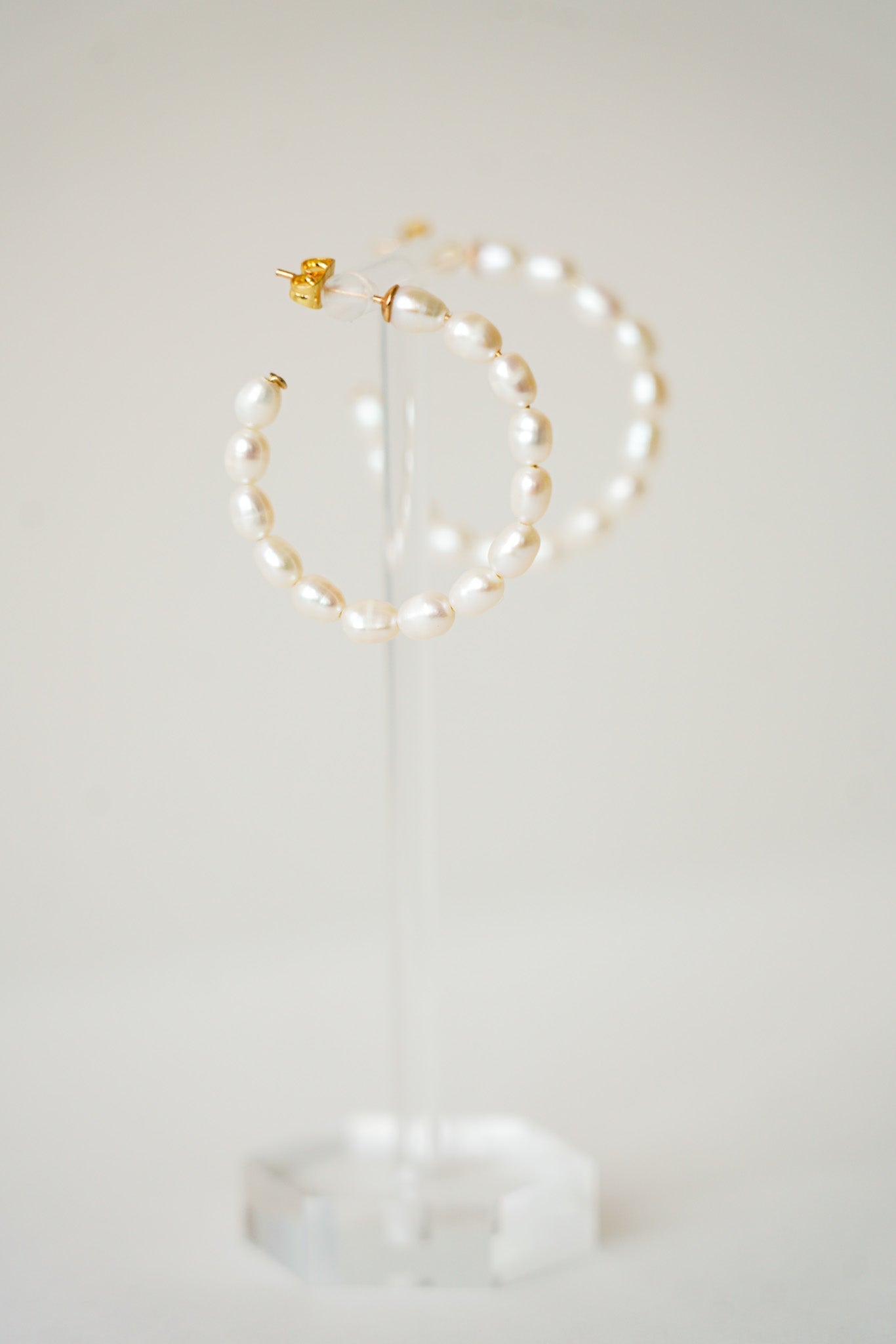 Faisan - Créoles de mariage perles naturelles de culture - Boucles d'oreilles longues - Atelier Lilac