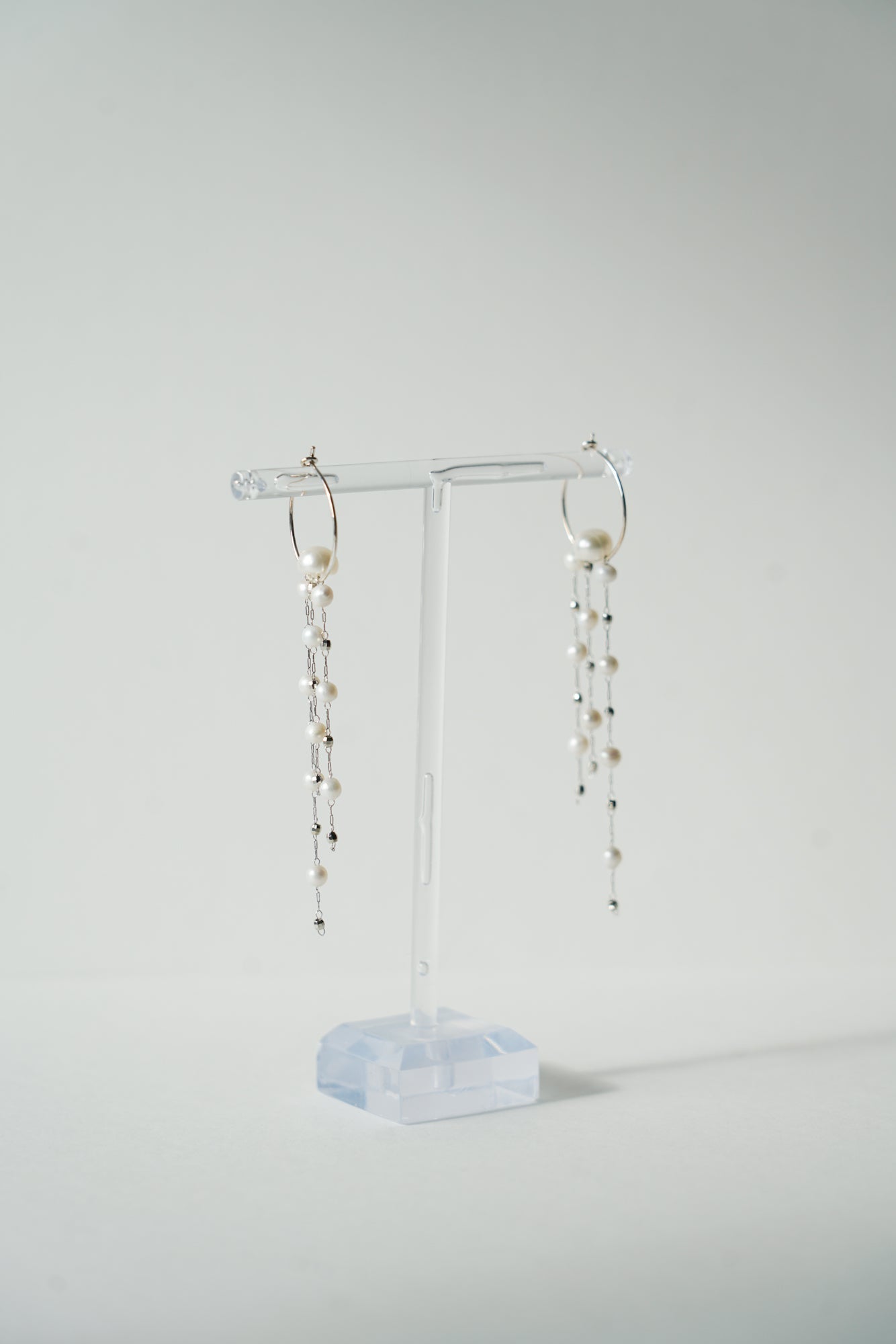 Flamant - Boucles d'oreilles pendantes mariage perles naturelles - Boucles d'oreilles longues - Atelier Lilac