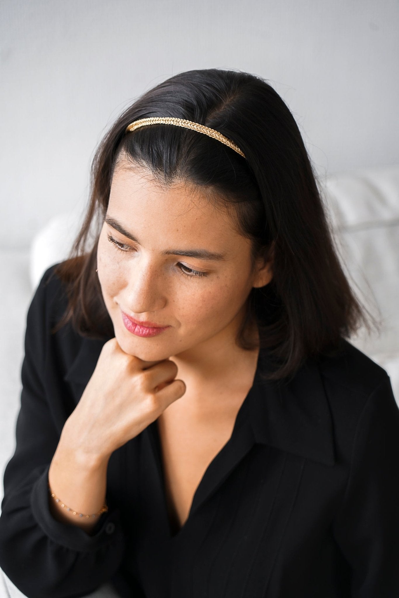 Headband fils tressés coiffure mariage - Headband - Atelier Lilac