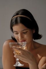 Cartagena - Elegante faixa de cabeça de pérolas