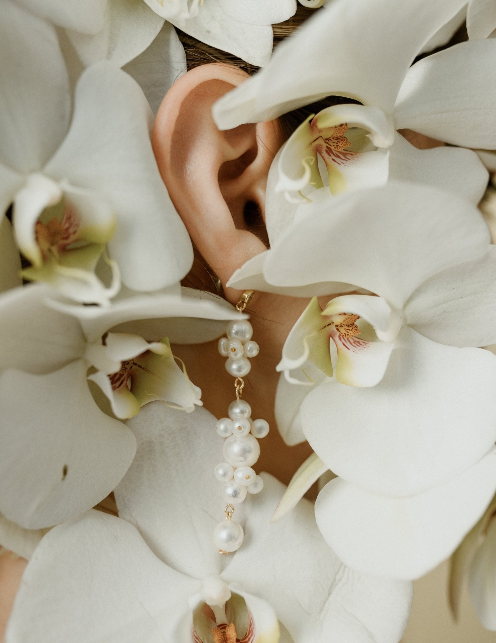 Hibou - Boucles d'oreilles modernes perles véritables - Boucles d'oreilles longues - Atelier Lilac