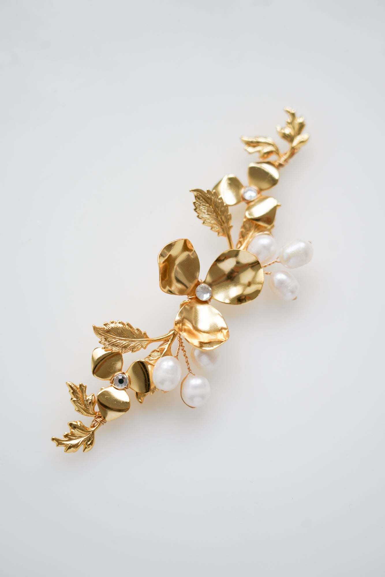 Jasmin - Peigne bohème fleurs et perles - Peigne - Atelier Lilac
