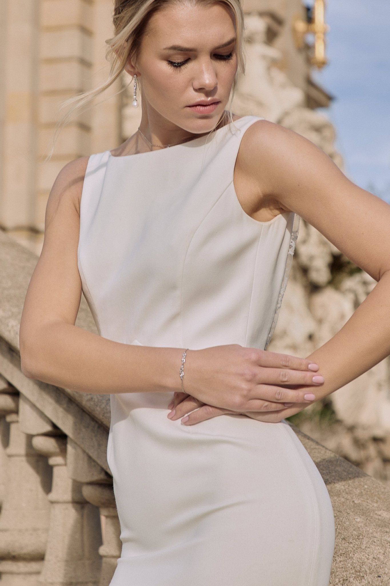 Lavande - Bracelet de mariée en zircons - Bracelet - Atelier Lilac