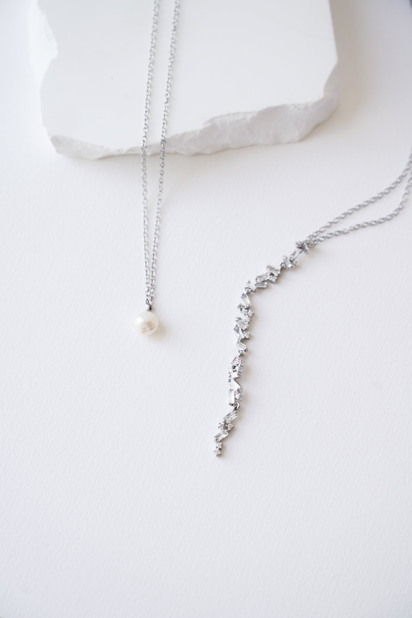 Lavande - Collier de dos mariage zircons - Collier de dos - Atelier Lilac
