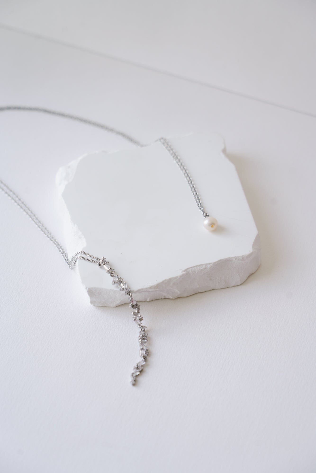 Lavande - Collier de dos mariage zircons - Collier de dos - Atelier Lilac