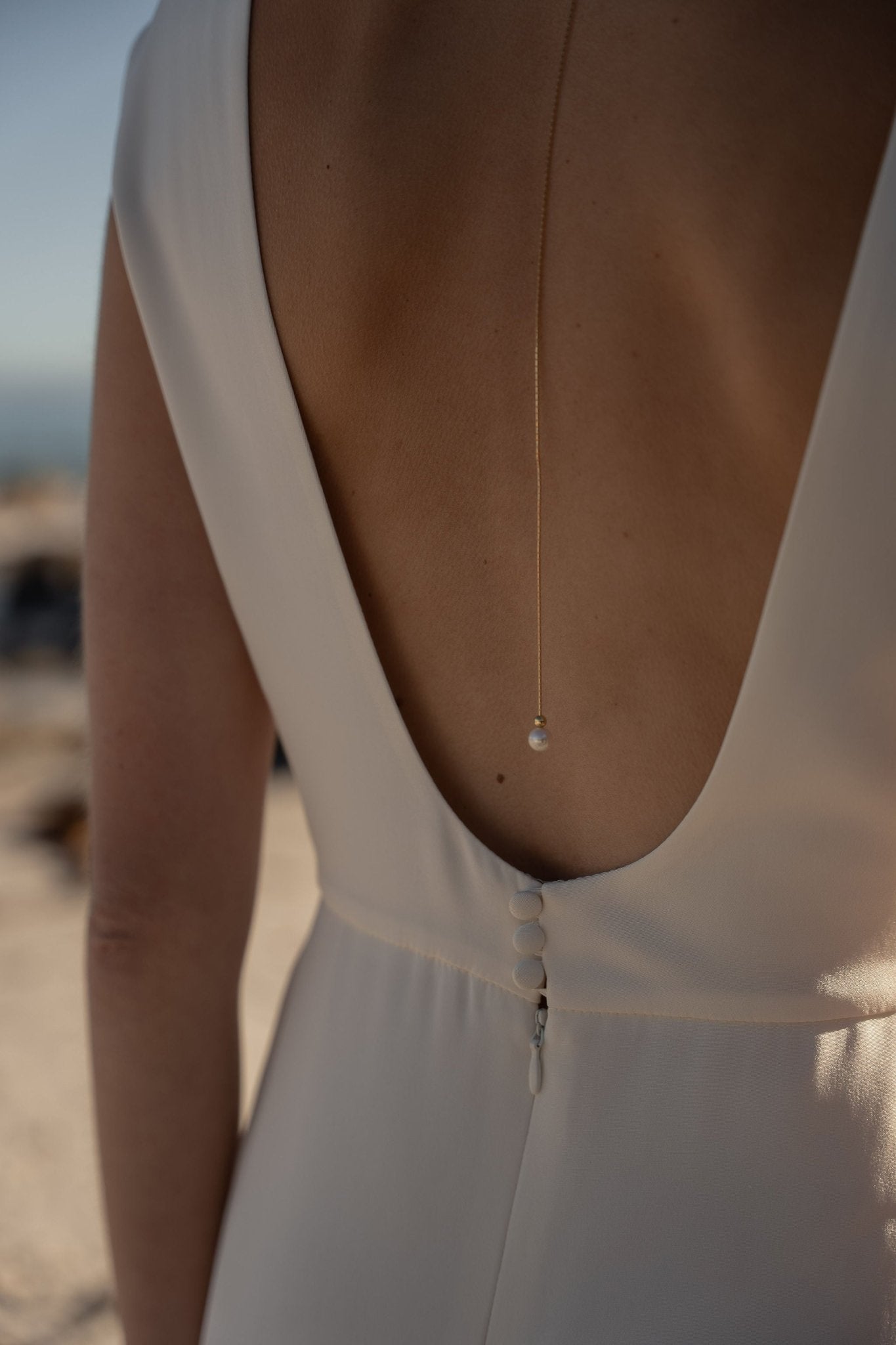 Lobelia – Collier de dos maraige modulable perles d'eau douce - Collier - Atelier Lilac