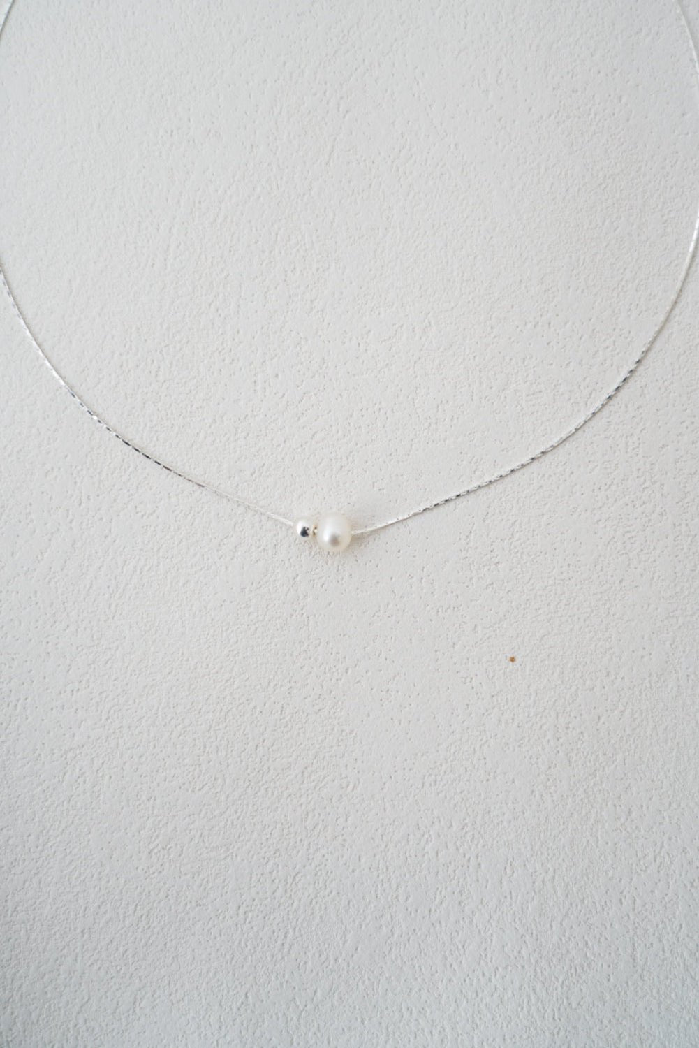 Luna – Collier mariage minimaliste perle solitaire - Collier - Atelier Lilac