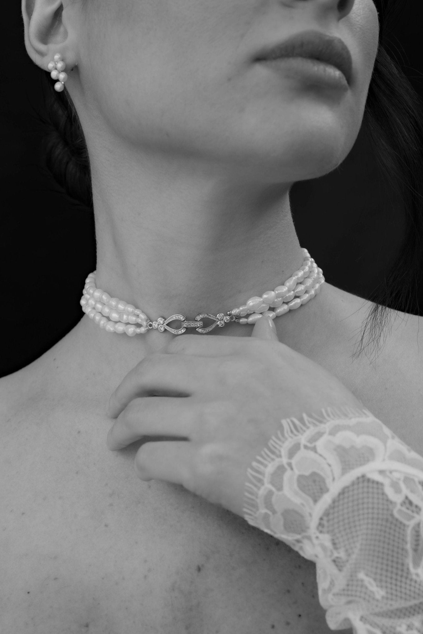 Milano - Collier de perles mariage ras de cou - Collier - Atelier Lilac