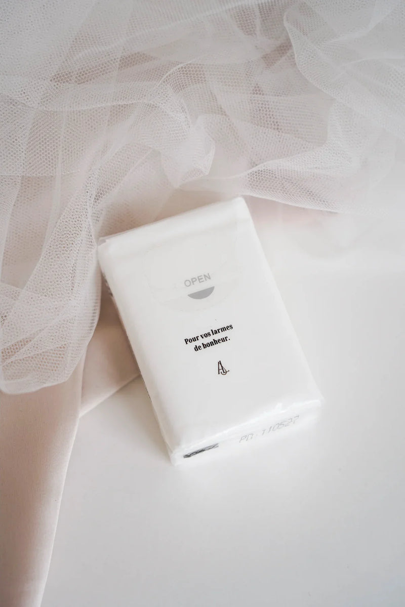 Paquet de mouchoirs mariage - Atelier Lilac