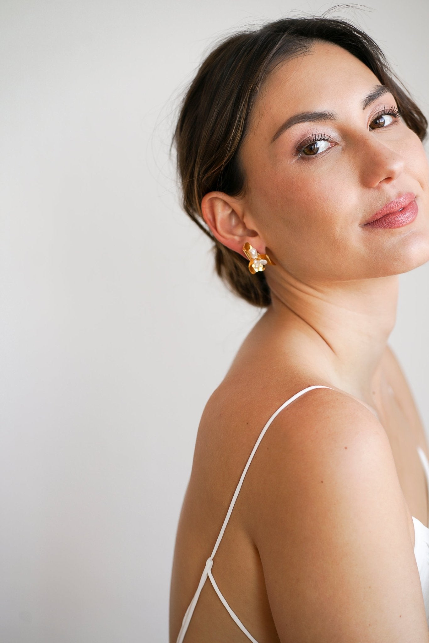 Muscat - Boucles d'oreilles florales modernes - Boucles d'oreilles longues - Atelier Lilac