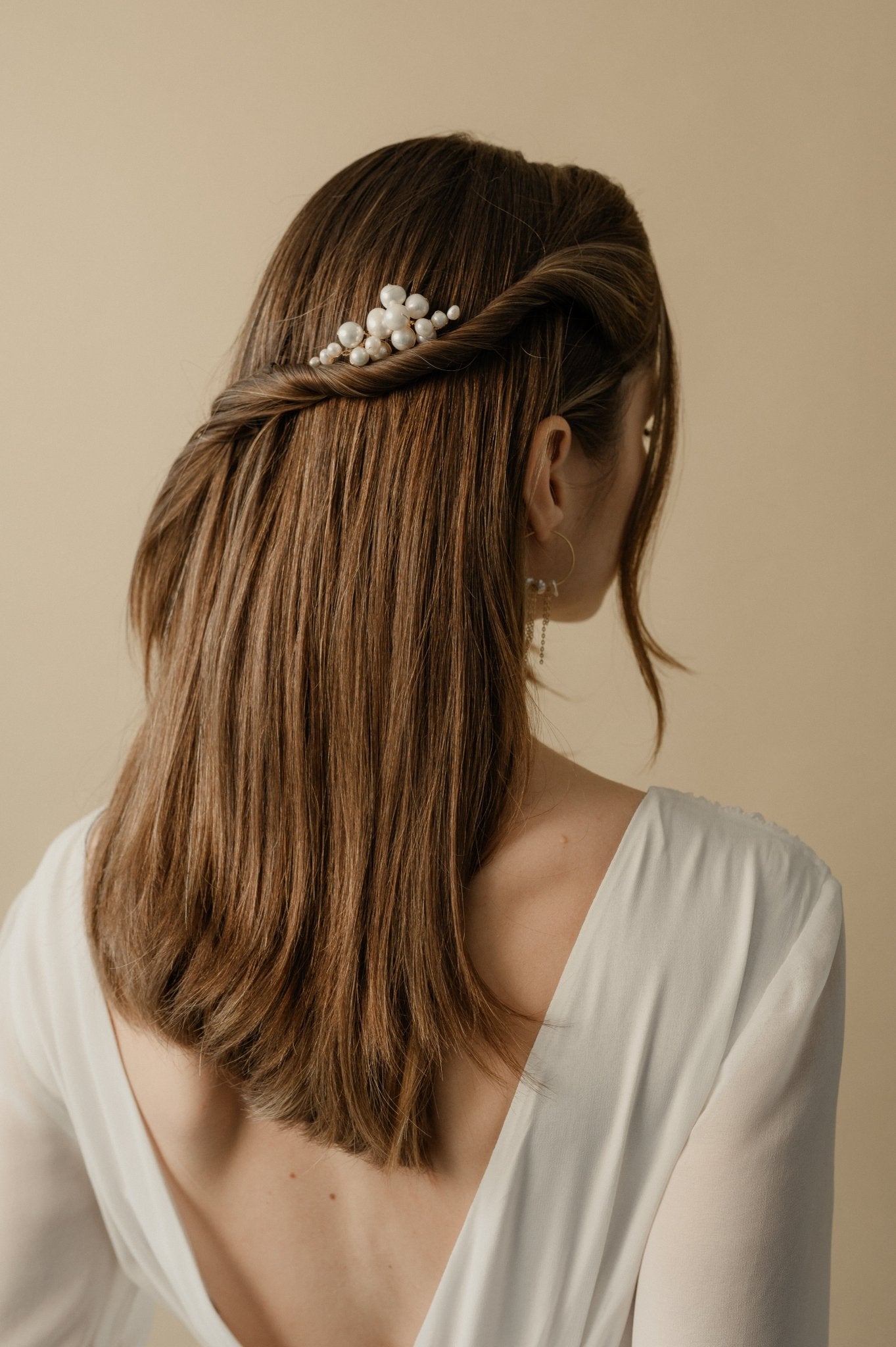 Nuage - Peigne mariage en perles naturelles - Peigne - Atelier Lilac