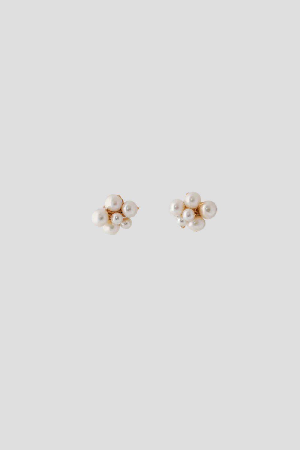Paarl – Boucles d'oreilles mariage grappe de perles naturelle - Boucles d'oreilles courtes - Atelier Lilac