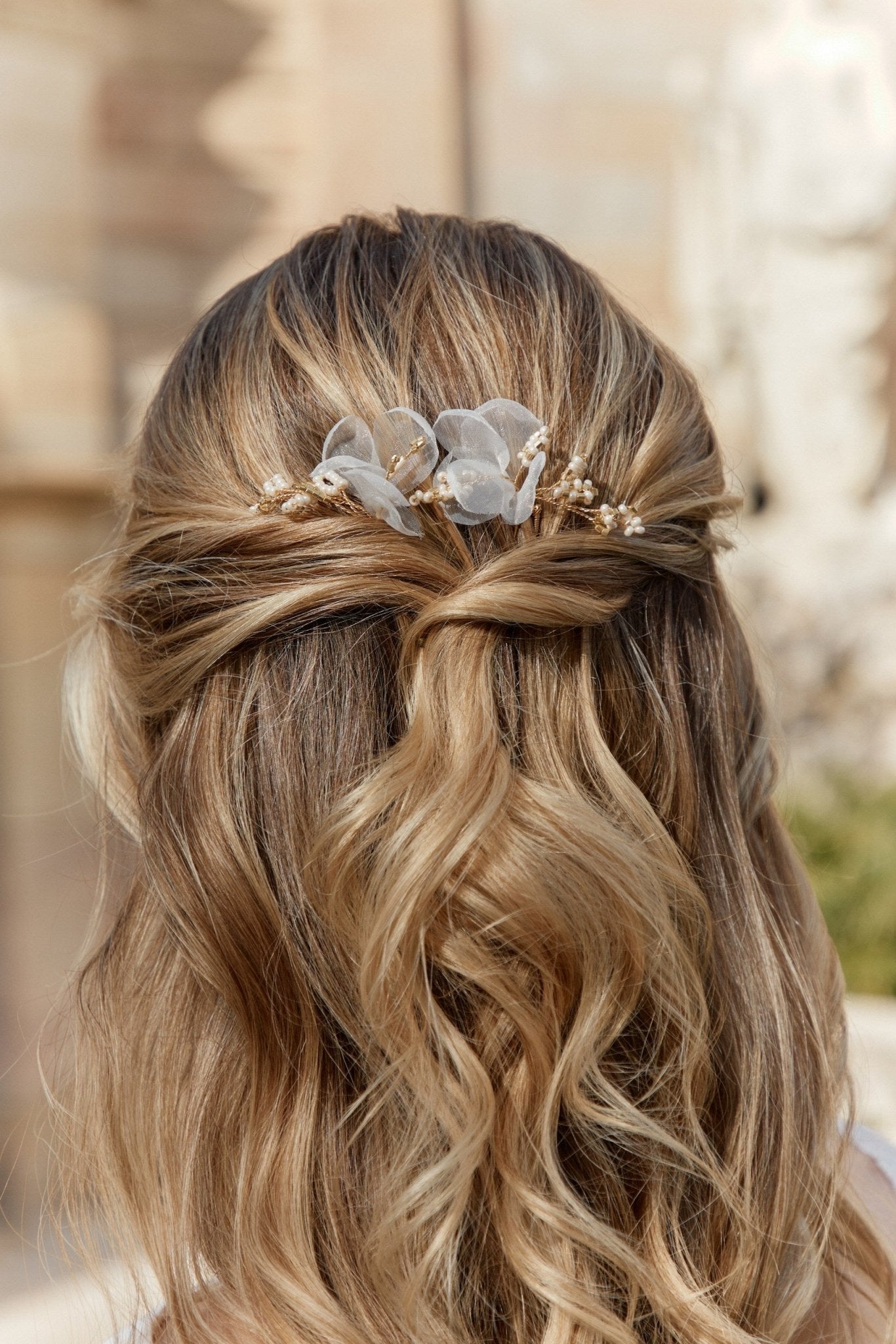 Passiflore - Accessoires floral cheveux mariage - Atelier Lilac