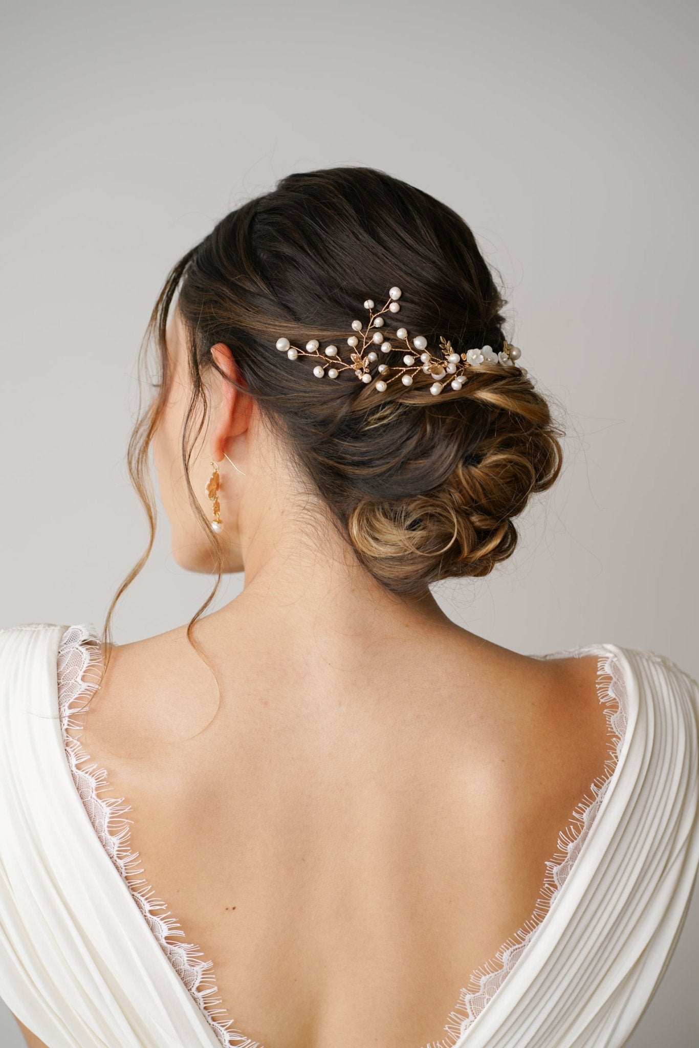 Peigne Vera & Analu - Accessoire cheveux en perles naturelles - Peigne - Atelier Lilac