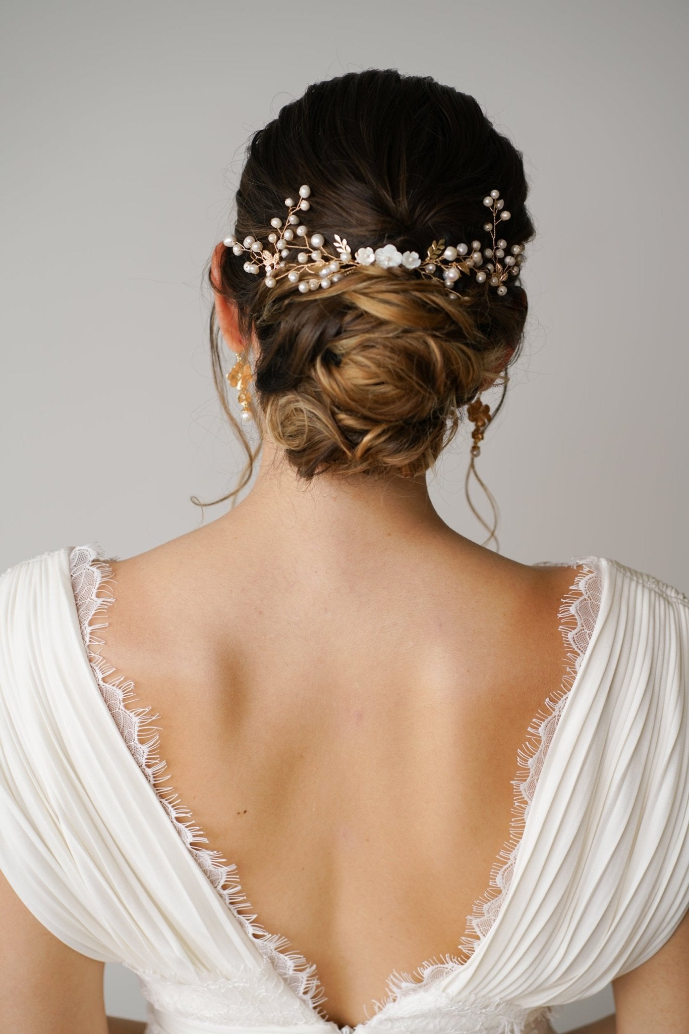 Peigne Vera & Analu - Accessoire cheveux en perles naturelles - Peigne - Atelier Lilac