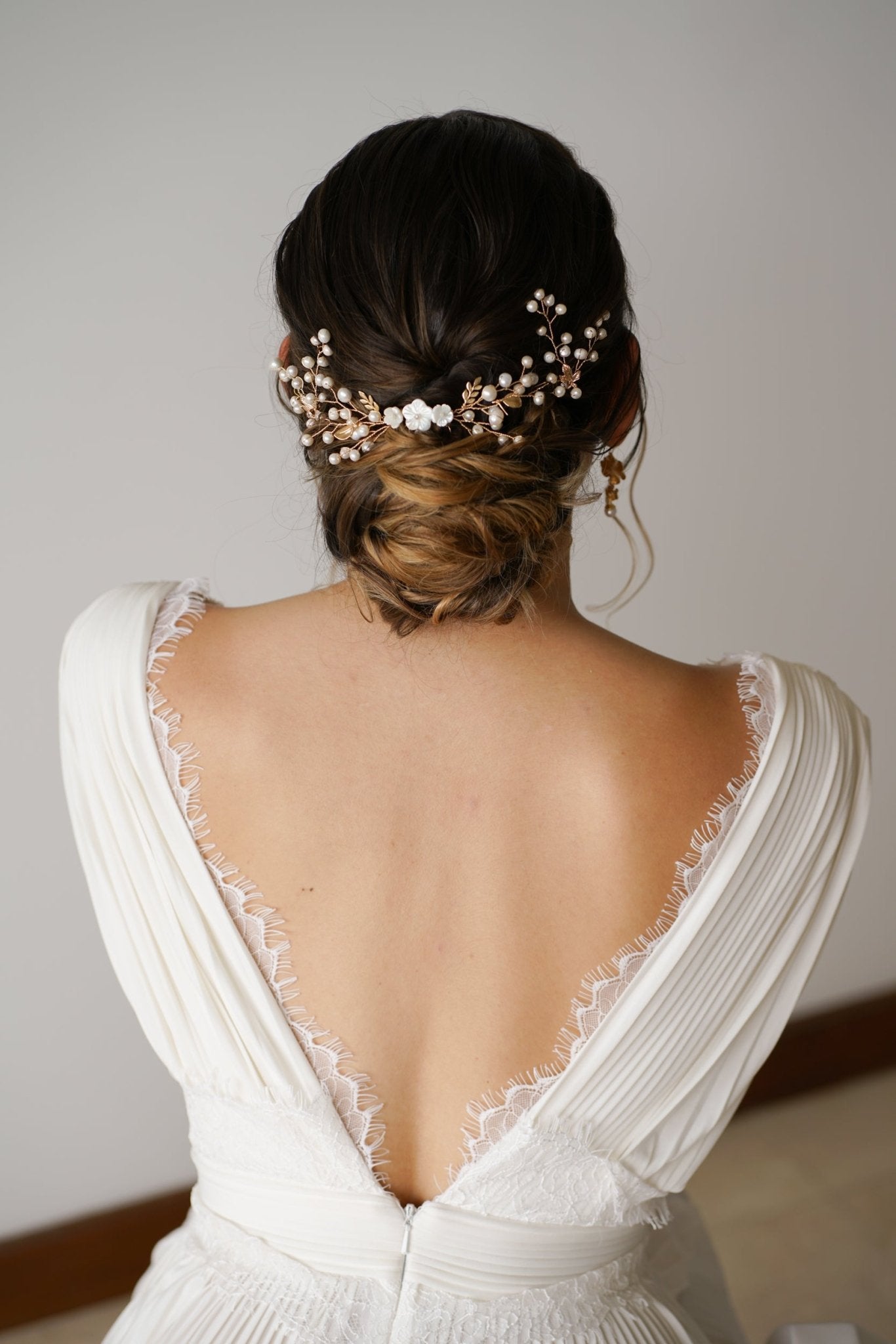 Peigne Vera & Analu - Accessoire cheveux en perles naturelles - Peigne - Atelier Lilac