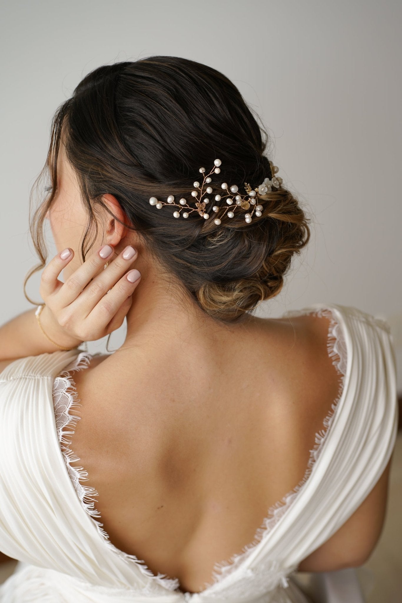 Peigne Vera & Analu - Accessoire cheveux en perles naturelles - Peigne - Atelier Lilac