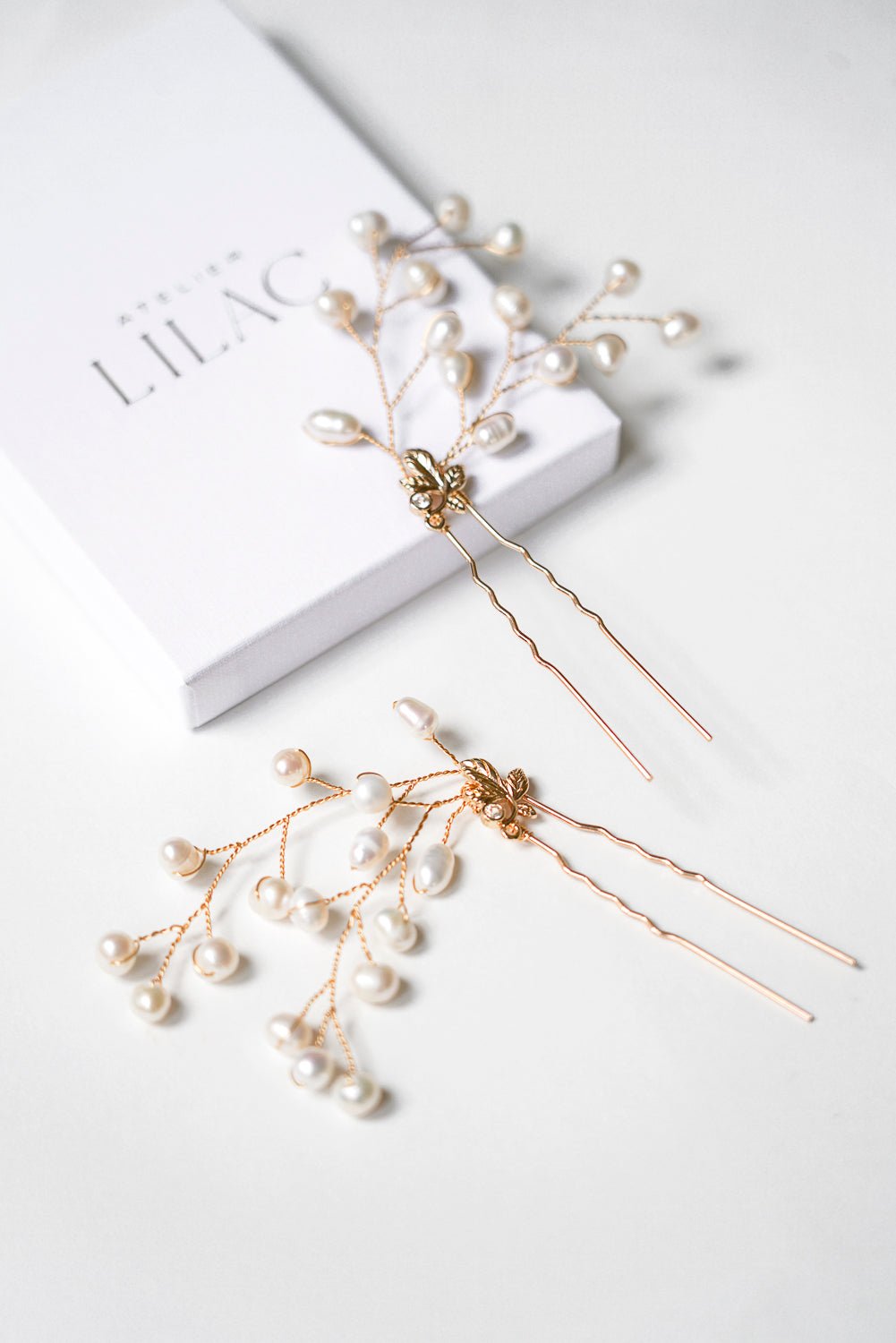 Peigne Vera & Analu - Accessoire cheveux en perles naturelles - Peigne - Atelier Lilac
