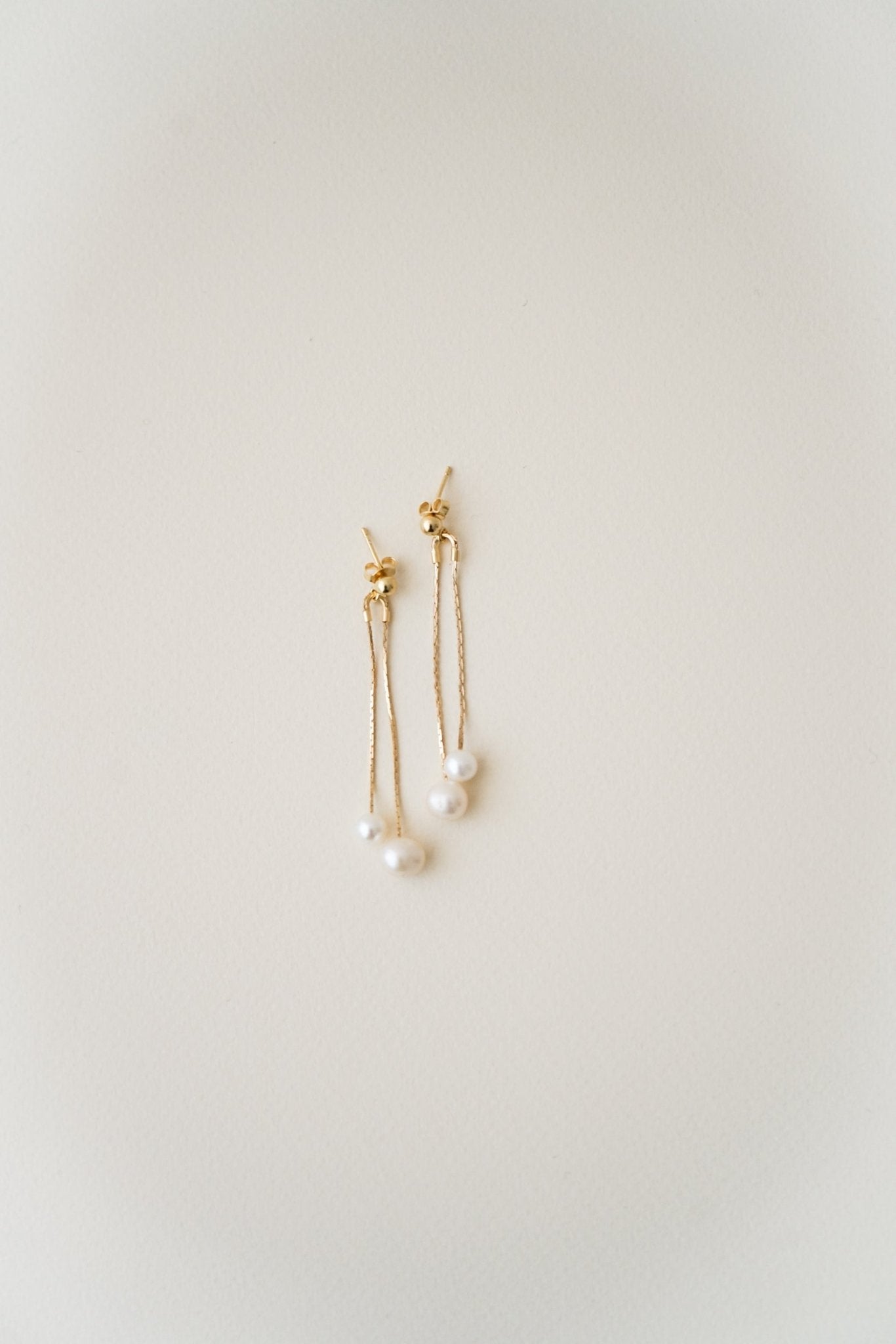 Raffinée - Boucles d'oreilles mariage perles naturelles - Boucles d'oreilles longues - Atelier Lilac