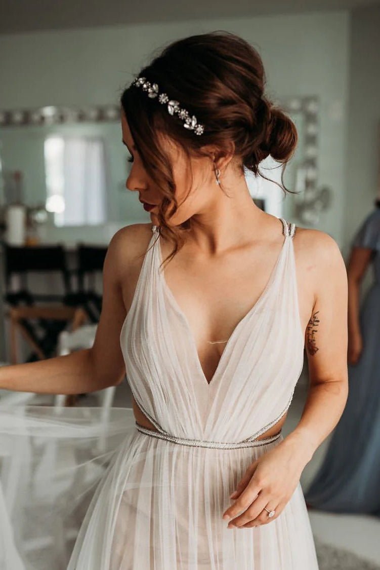 Ravie - Couronne cristaux mariage - Headband - Atelier Lilac